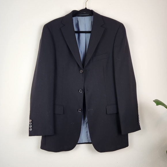 Hugo Boss Black Scorsese virgin wool Suit Blazer Size 46 - Picture 1 of 8